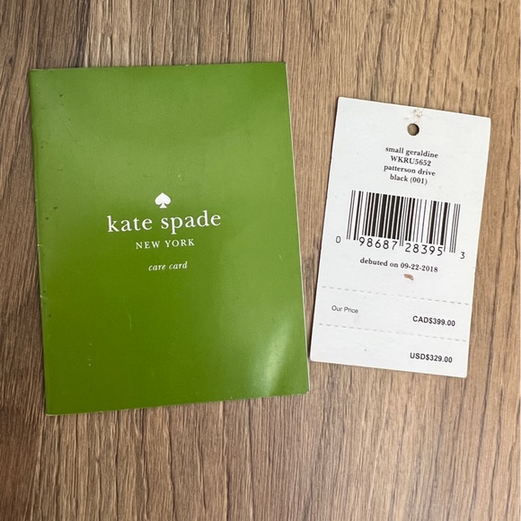 Kate Spade Black Leather Small Geraldine Patterson Drive Medium Size Handbag - Picture 5 of 15